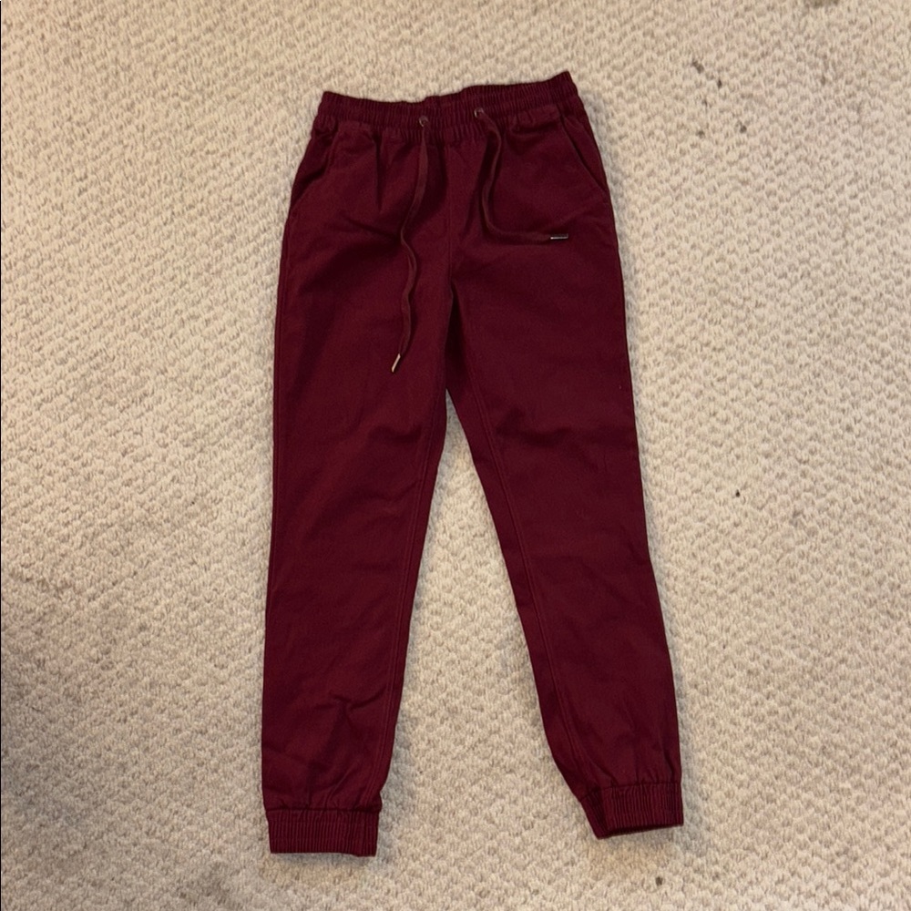 Blue Rain Burgundy Ankle Pants